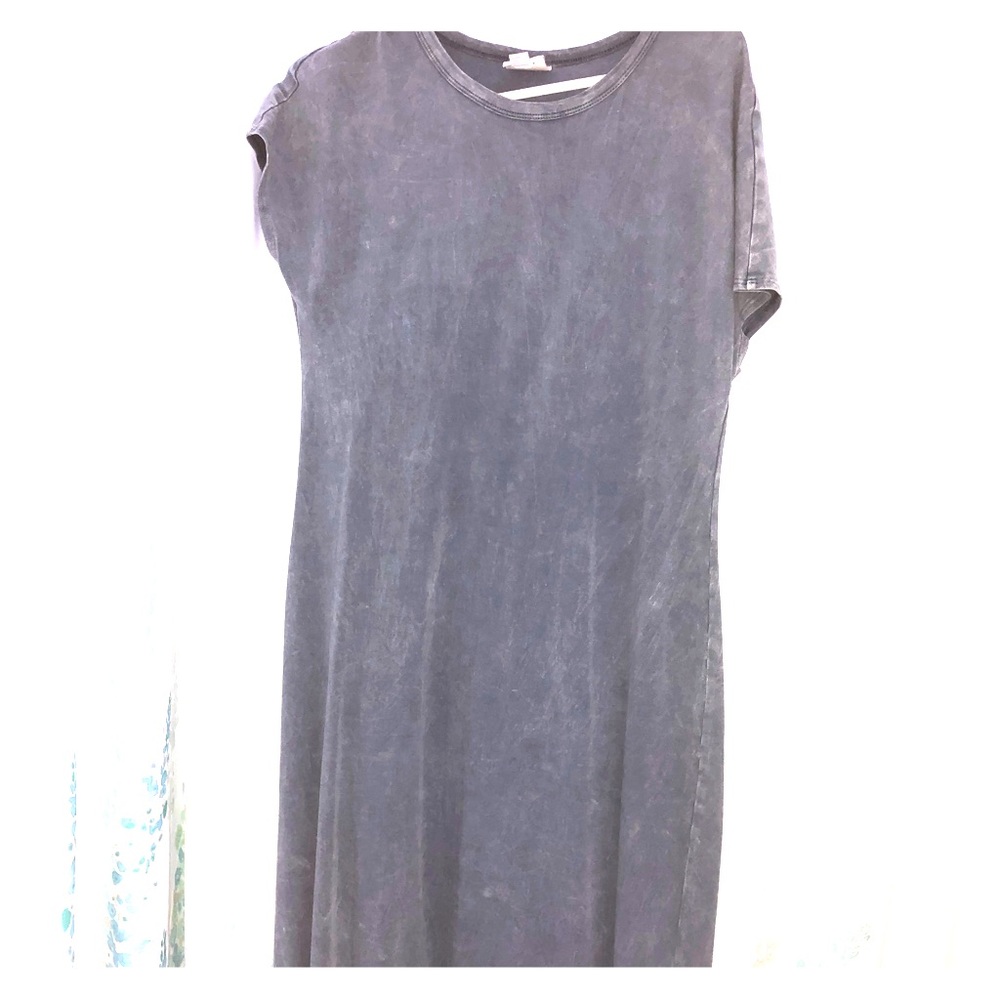 Lularoe Maria Denim Blue acid wash - NWOT